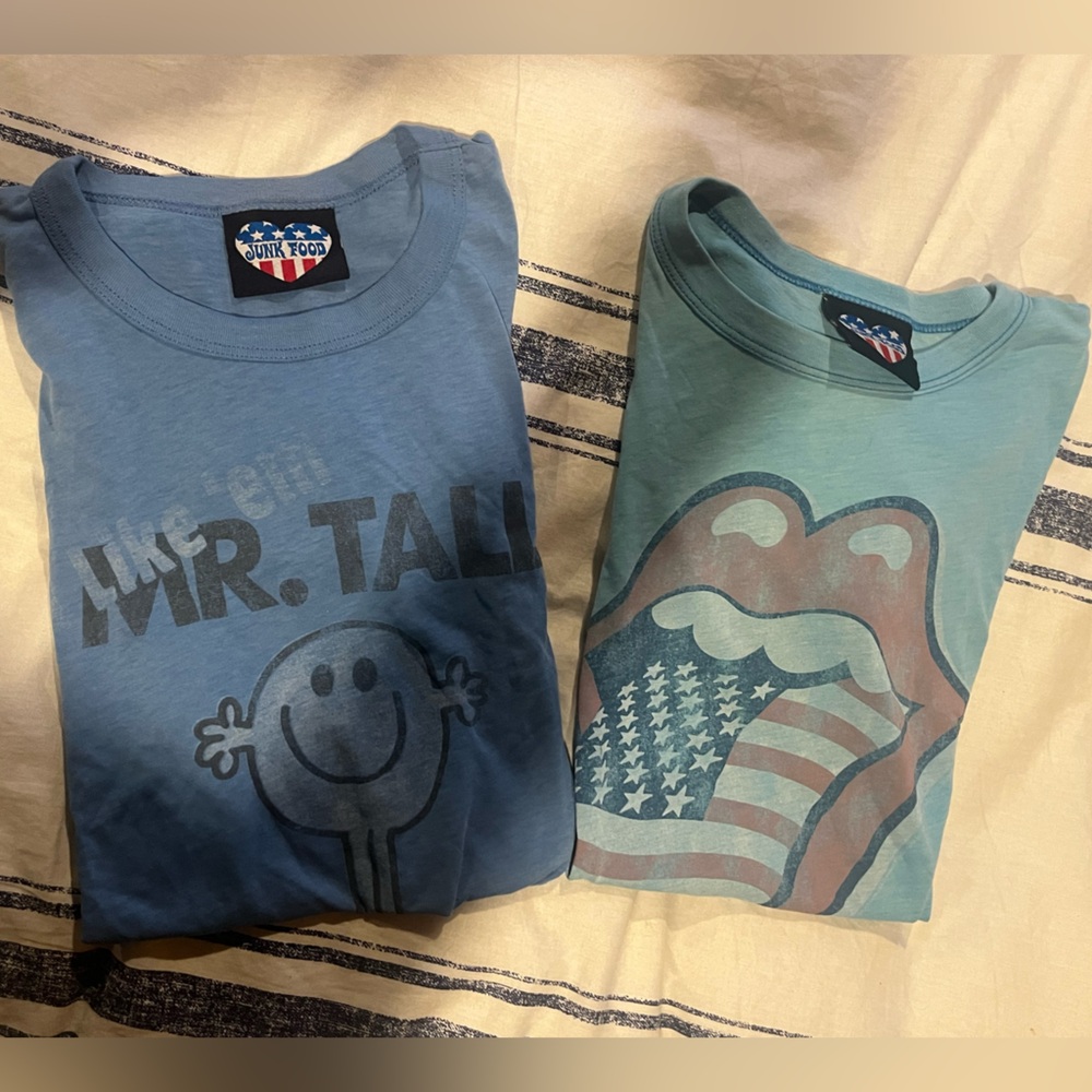 Junk Food Clothing Bundle of Tees - Rolling Stones & Mr. Tall